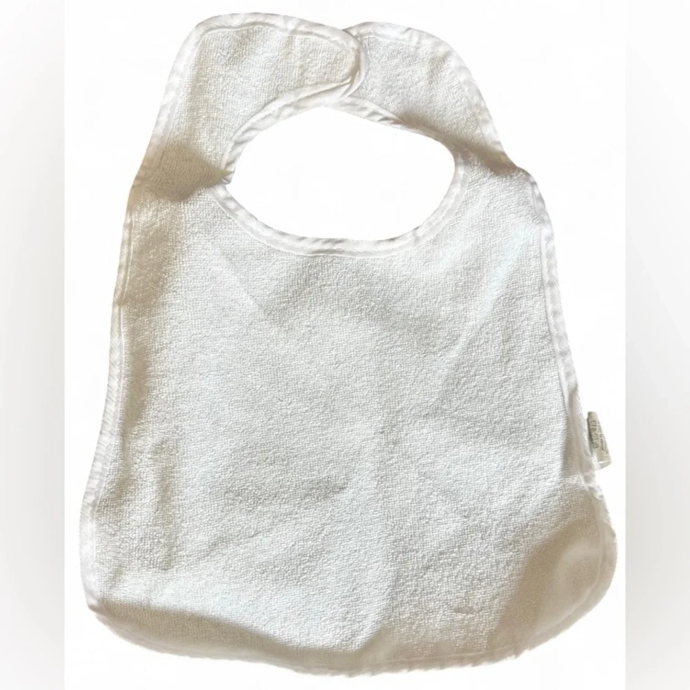 Vibrant Baby Bib Set 5-Pack | Green, Orange & White Infant Feeding Bibs